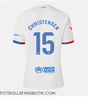 Barcelona Andreas Christensen #15 Replika Bortatröja Damer 2023-24 Kortärmad